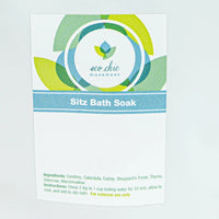 A sitz bath soak for postpartum healing with natural skincare ingredients