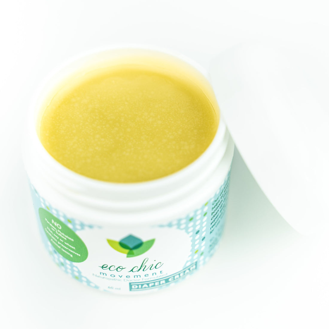 A view of the Eco Chic Movement natural diaper cream