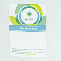 A sitz bath soak for postpartum healing with natural skincare ingredients